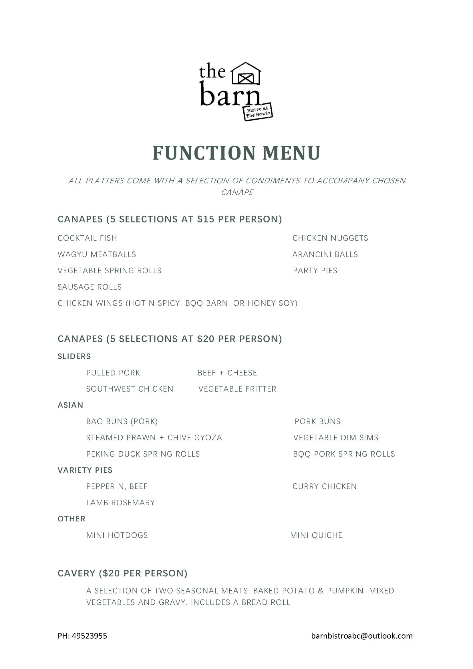 Functions Adamstown Bowling Club